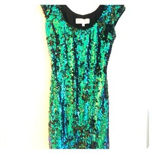Sequined Dress the Population party dress
